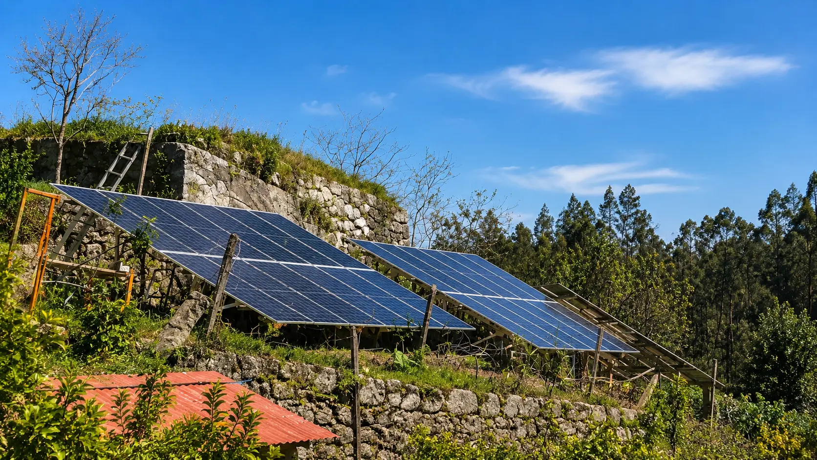 Large homestead dynamic ESS — Grid-tied solar installation in Central Portugal