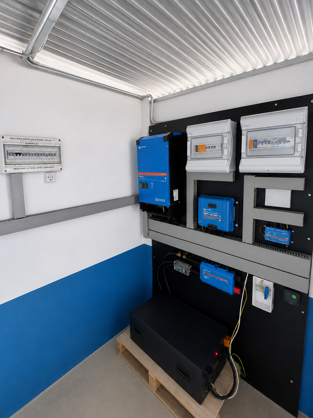 Castelo Branco off-grid system — Residential solar installation in Castelo Branco